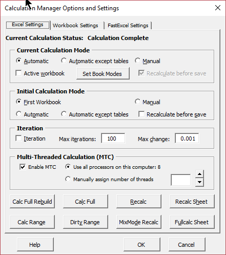 Open Excel Manual Calculation Mode